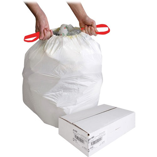 Genuine Joe 13 gal Flexible Drawstring Can Liners 60/bx