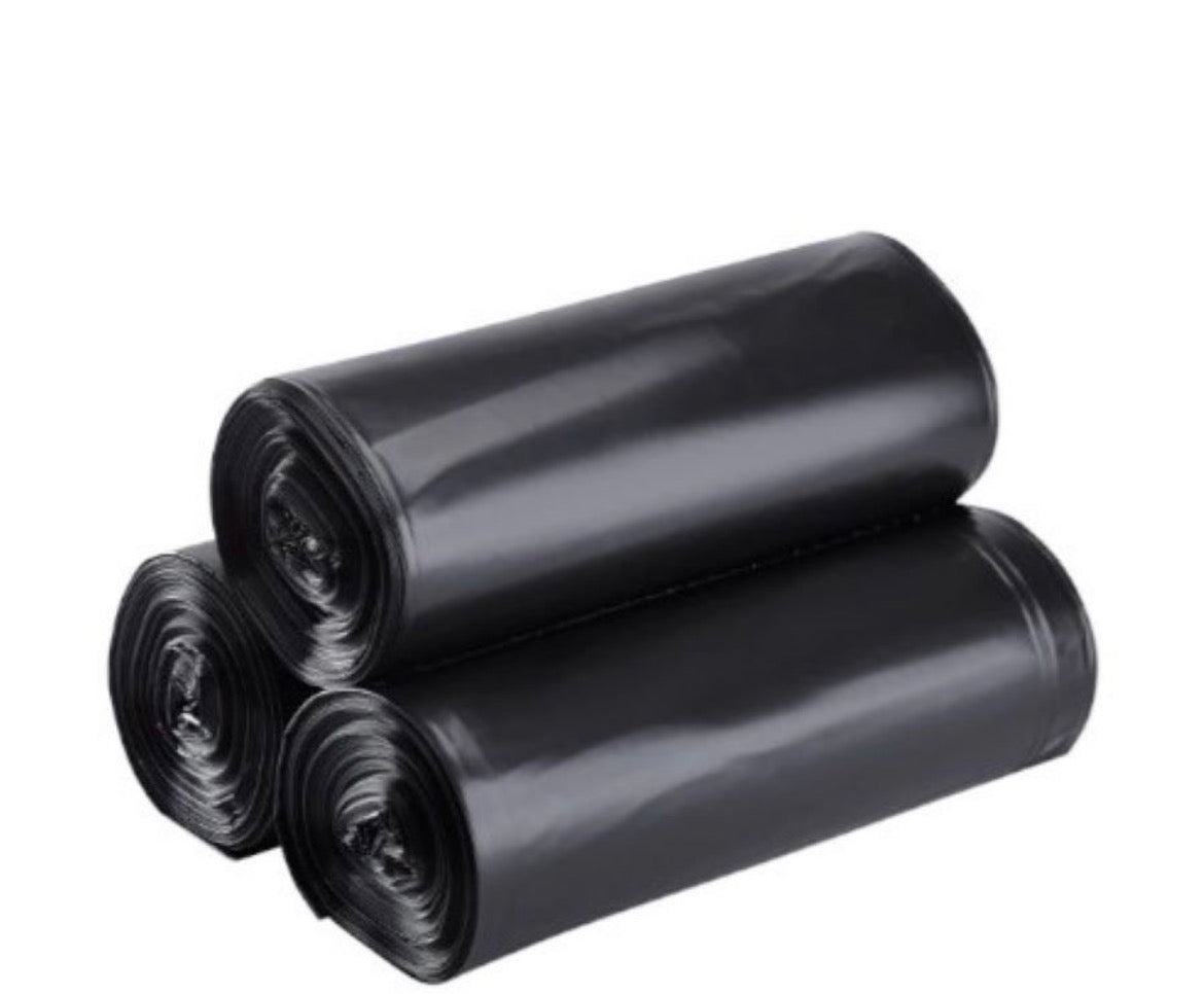 40 x 46 45 Gallon Low Density Black Liner 1.5 mil 100/cs
