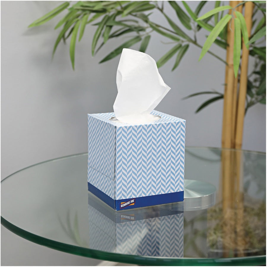 Genuine Joe Cube Box Facial Tissue 36bx Case
