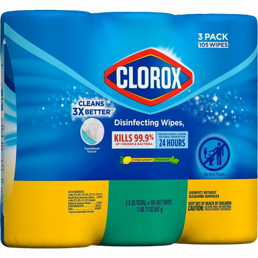 Clorox Disinfecting Cleaning Wipes Value Pack Pack of 3