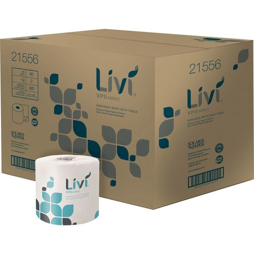 21556 Livi VPG Select 2PLY Bath Tissue 4.48" x 3.98" 60RL/CS