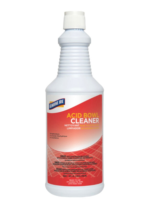 Genuine Joe Acid Bowl Cleaner 12 Quarts/case