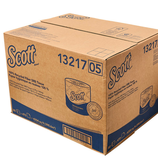 13217 Scott Bathroom Tissue 2ply 80rl/473heets/cs