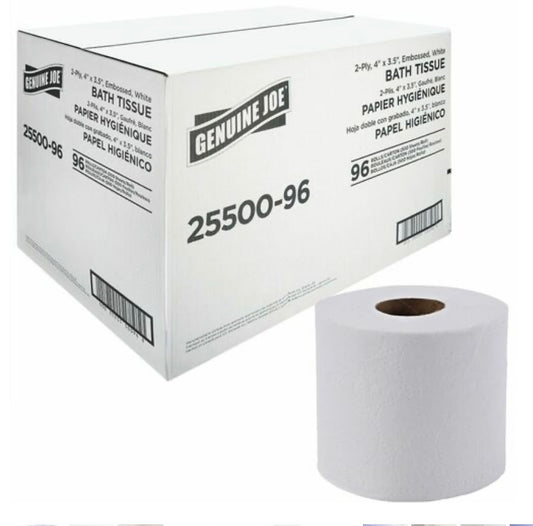 2-Ply Standard Bath Tissue 500 Sheets – Case of 96 Rolls