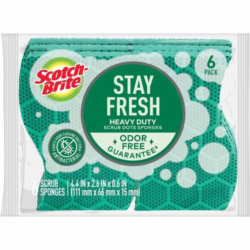 Scotch-Brite Scrub Dots Heavy-duty Scrub Sponge 4pk