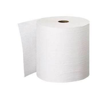Lifeguard 8" White Roll Towel 6rl/800ft Case