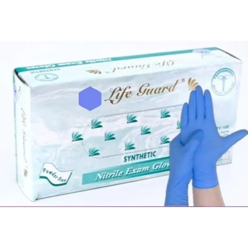 6303 Lifeguard Blue Nitrile PF Exam Glove 1000/cs Meduim